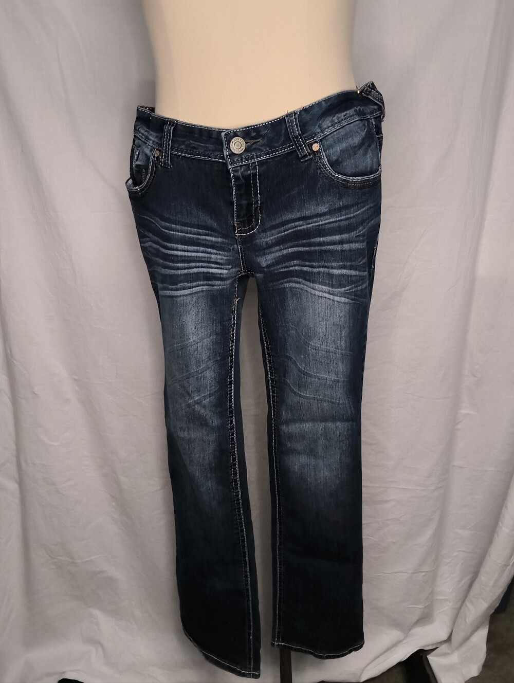 Amethyst Jeans Dark Indigo Flare Leg
